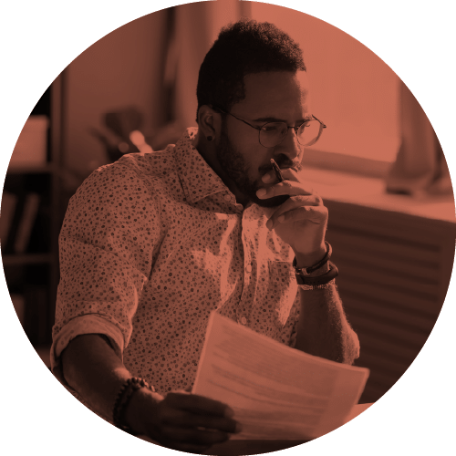 Illustration of a self-directed investor managing investments